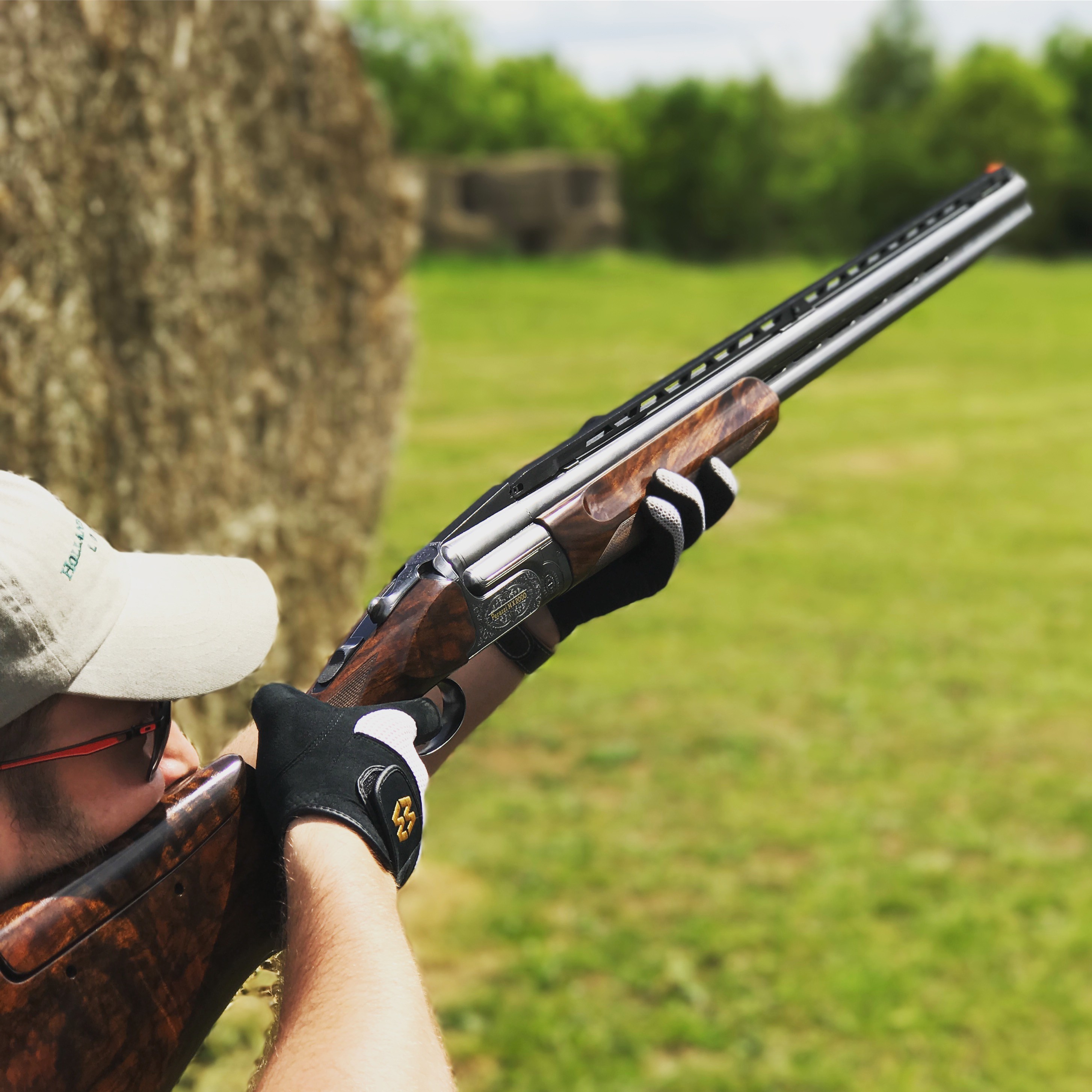 Perazzi MX2000-3 shotgun being used on sporting clays